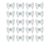 HDOYTXXM Lot de 20 perles à nœud en acrylique transparent fait à la main pour la fabrication de bijoux et les décorations Nœud d'arc coloré