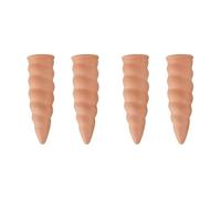 HDOYTXXM Lot de 4 cônes d'eau automatiques pour plantes - Systèmes d'hydratation pour fleurs - Outils de jardin durables - Terre cuite