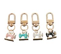 HDOYTXXM Lot de 4 porte-clés pour machine à coudre faits à la main avec strass scintillants Design antiquités Compagnon quotidien pour sacs, clés, cadeaux, couture, thèmes bijoux, bijoux, Ban de porte