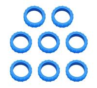 HDOYTXXM Lot de 8 housses de protection de rechange pour roue de valise en silicone, bleu
