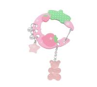 HDOYTXXM Mousqueton en forme d'aile en acrylique pour décoration de sac à dos, accessoires d'extérieur et pendentif de sac pour femme, mousqueton en forme d'aile, porte-clés clip en acrylique, a