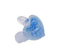 HDOYTXXM Pendentif en forme d ' aile en verre coloré en forme de cœur, accessoires de collier faits à la main, bijoux décoratifs, breloque pour un usage quotidien, accessoires de cœur en