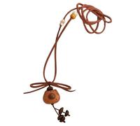 HDOYTXXM Pendentif vintage unique en forme d'ours de café sur un cordon réglable, confortable pour un usage quotidien, vintage confortable, Einheitsgröße, comme décrit, Comme décrit