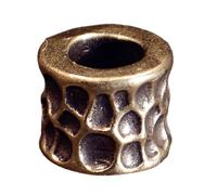 HDOYTXXM Perles d ' espacement artisanales en cuivre avec des trous extra larges, accessoires de bijoux pour styles vintage fabriqués à la main, accessoires de bijoux résistants allergies