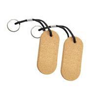 HDOYTXXM Porte-clés flottant antidérapant en liège avec corde élastique, accessoire de plongée réutilisable pour tuba, excursions en bateau, porte-clés flottant en bois tendre