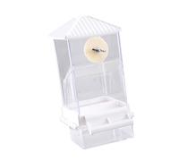 HDOYTXXM Recharge facile, distributeur de nourriture pour oiseaux transparent, distributeur de nourriture pour petits perroquets avec grande capacité et séparation des déchets, design de tiroir