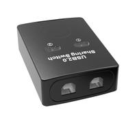 HDOYTXXM Répartiteur USB 2.0 - Commutation manuelle - 2 ports USB - Pour 2 PC - Partage USB - Périphériques - Pour le bureau, la maison