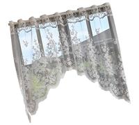 HDOYTXXM Rideau en dentelle blanche tissé à la main à la machine - Matériaux semi-transparents - Installation rapide pour les propriétaires de locataires - Rideau de fenêtre en dentelle avec