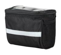 HDOYTXXM Sacoche de guidon de VTT - Sac isotherme avec bandes réfléchissantes - Poche avant isolée