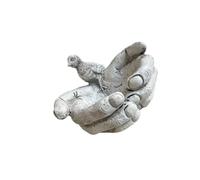 HDOYTXXM Statue en résine facile à installer, plate-forme d'alimentation pour oiseaux, attraction de faune en plein air, grande mangeoire pour oiseaux de taille L