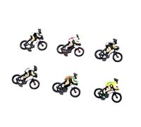 HDOYTXXM Statues d ' athlètes Cyclistes, 6/12 pièces, Petits Motards pour projets artisanaux et décoration de Loisirs, Exposition de Construction et collectionneurs