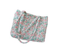 HDOYTXXM Style français aisselles pour femmes Grande capacité Sac à main matelassé Sac à main Shopping École Grande capacité Peau aisselle Stylo Sac à main Trajet, Green Leaves