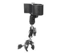 HDOYTXXM Support à clip rotatif avec rembourrage en éponge pour microphones et ventilateurs à main - Support à clip réglable et rotatif pour microphone - Ventilateur à main - Sèche-cheveux avec