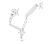 HDOYTXXM Systèmes de montage à ressort à gaz, base rotative à 360° avec trous de 75/100 mm, compatibilité moniteur de 13 à 32 pouces pour stations de travail, optimisation des zones réglables, support