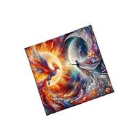HDOYTXXM Tarots Nappe Phoenix Motif Déesses Astrologie Tissu Autels Carte de Dieu Table de Cartes Sorcellerie Fourniture Autels Tarots Carte