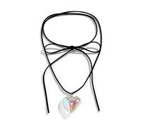 HDOYTXXM Tendance de la mode Niche Amour Pendentif Colarbone Chaîne Tempérament Simple Froid Réglable Ligne de Cire Collier
