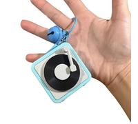 HDOYTXXM Tourne-disque décoratif à la mode Porte-clés Pendentif avec fonctions d'enregistrement et de lecture Utilisation quotidienne