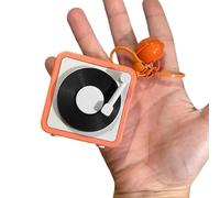 HDOYTXXM Tourne-disque décoratif à la mode Porte-clés Pendentif avec fonctions d'enregistrement et de lecture Utilisation quotidienne