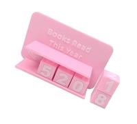 HDOYTXXM Trackers de Lecture créatifs Panneau de Compteur de Livres imprimé en 3D avec Cubes numérotés pour bibliothèque ou décoration de Bureau Compteur de Livres LUS Cette année