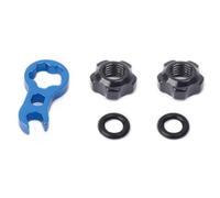 HDOYTXXM Valves de Pneu sous Vide de vélo de Route, écrou de Chambre à air, bobines, clé, Outil, vis de Chambre à air avec bagues d ' étanchéité et clé, Pneu sous Vide