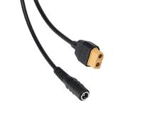 HDOYTXXM XT60 Câble de raccordement femelle portable 27 cm vers DC 5,5 x 2 5 mm / DC 5,5 x 2,1 mm Câble de conversion pour moniteurs FPV Plug and Play