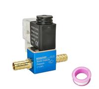 HDPHCRIUN 2V025-08 Électrovanne pneumatique électrique 12 V 24 220 2 Positions Ports 1/4" normalement fermé 6 mm 8 raccord cannelé for Tuyau(DC 24V,10MM-10MM Barb)