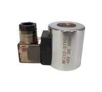 HDPHCRIUN Bobine d'électrovanne hydraulique MFB12-37YC MFZ12-37YC 30W AC220V AC110V DC24V DC12V DC48V DC60V Diamètre du Trou 23mm Hauteur 51mm(MFZ12-37YC DC48V)