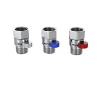 HDPHCRIUN Interrupteur d'arrêt de Douche, régulateur débit, Ensemble d'accessoires à Main, mâle Femelle DN15 en Laiton(Khaki)