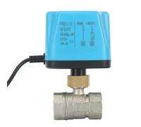 HDPHCRIUN Vanne à bille motorisée normalement fermée/ouverte en acier inoxydable 1/2 "3/4" 1 "Valve électrique à 2 fils 220 V 12 V 24 V (220 VAC-NORMALLY Closed,DN32)