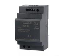 Hdr-60 Alimentation de commutation sur rail DIN 100 W avec protection contre les surcharges et les courts-circuits pour équipements d'automatisation industrielle et systèmes d'éclairage Couleur noire
