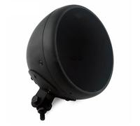 HDRTCBU Feux Additionels LED Convient pour Harley personnalisé Chopper Bobber Convient pour Honda7 ''pouces phare LED lampe frontale seau boîtier phare coquille Moto Projecteur Avant(Matte Black)