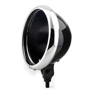 HDRTCBU Feux Additionels LED Convient Pour Harley5.75 lampe De Moto Phare LED Coque De Lampe Boîtier De Seau Coque De Phare Support Inférieur Moto Projecteur Avant(Dark Grey)