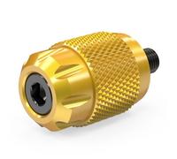 HDRTCBU Manette Levier de Changement Embout de Levier de Vitesse pour Harley Street Glide FLHX Road King Sportster 883 1200 Breakout CVO FXSBSE Fat Boy Alliage d'aluminium Leviers Sélecteurs(Gold)