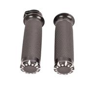 HDRTCBU Poignées Moto Poignées de Guidon de Moto de 25 mm pour Harley Davidson, compatibles avec Sportster, Dyna, Touring, Softail, Road King, Fat Boy Guidon de Moto