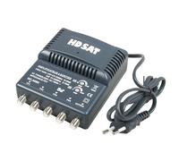HDSAT Amplificateur d'antenne TV TNT 4 sorties intérieur 220V – Gain 25 dB