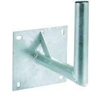 bras coudé déport 250mm diamètre 40mm acier galva fixation antenne parabole satellit