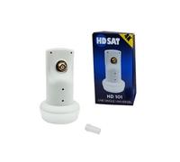 HDSAT HD101 LNB Single Tête Parabole Universelle Full HD 4K Gain 65dB