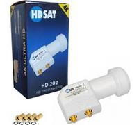 hd202 lnb twin full hd 4k tête parabole 2 sorties 01db 4 fiches f gold