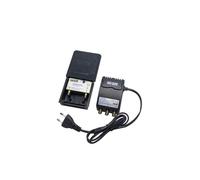 HDSAT Kit Preamplificateur de Mat 5G TNT UHF + Alim 12V 2 Sorties - Gain 38dB Réglable - Amplificat