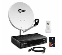 HDSAT Pack parabole 60 cm + LNB + Décodeur TNTSAT (ASTRA) + HDMI