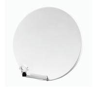 HDSAT Parabole Satellite Fibre Composite Blanche 60cm + BRIDES INOX Anti Corrosion