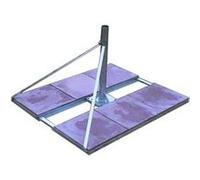 support de toit pour terrasse diamètre 76mm pour parabole 6 x dalles 50 x 50 cm