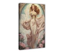 HDSDA Aphrodite - Impression sur toile de la mythologie grecque - Décoration pour chambre à coucher, bureau, chambre - Cadeau - 30 x 45 cm