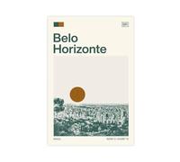 HDSDA Belém, Brésil - Impression sur toile - Décoration de chambre à coucher - Paysage - Bureau - Cadeau - 30 x 45 cm