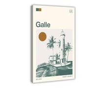HDSDA Galerie Sri Lanka - Impression sur toile - Décoration murale pour salon, chambre à coucher - 30 x 45 cm