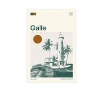 HDSDA Galerie Sri Lanka Poster sur toile pour chambre à coucher, bureau, chambre, cadeau 30 x 45 cm