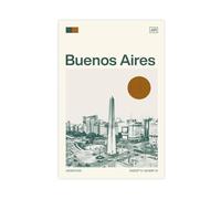 HDSDA Impression sur toile Buenos Aires, Argentine, décoration murale pour salon, chambre à coucher (30 x 45 cm)