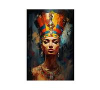 HDSDA Impression sur toile de la Reine Néfertiti d'Égypte pour décoration murale de salon, chambre à coucher (60 x 90 cm)