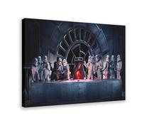 HDSDA Poster rétro sur toile « The Last Cène The Great Battle » - Décoration pour chambre à coucher, bureau, chambre - Cadeau - 60 x 90 cm