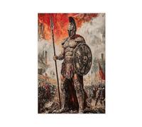 HDSDA Poster sur toile Ares, le dieu grec de la guerre - Décoration murale pour salon, chambre à coucher - 30 x 45 cm